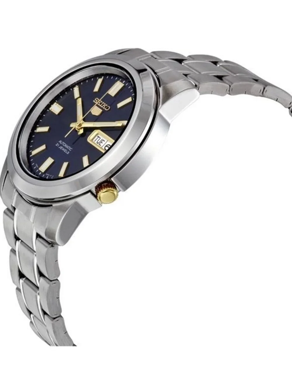 NWT Seiko 5 Automatic Stainless Steel Blue Dial Men's Watch